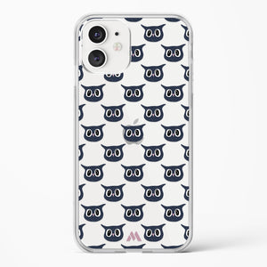 Owl Right Crystal Clear Transparent Case-(Apple)