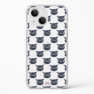 Owl Right Crystal Clear Transparent Case-(Apple)