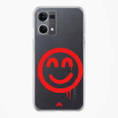 Painted Smiley Crystal Clear Transparent Case (Oppo)