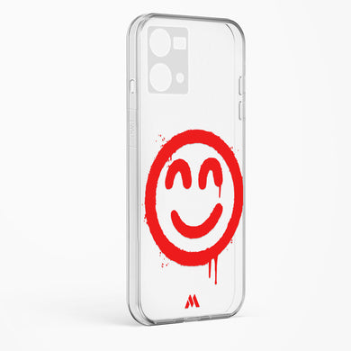 Painted Smiley Crystal Clear Transparent Case-(Oppo)