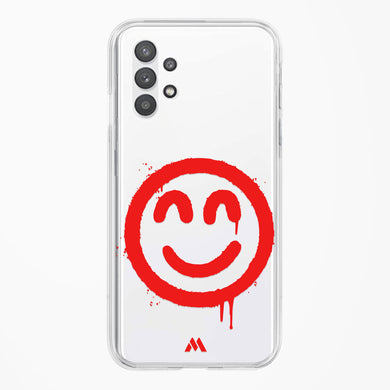 Painted Smiley Crystal Clear Transparent Case (Samsung)