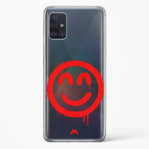 Painted Smiley Crystal Clear Transparent Case-(Samsung)