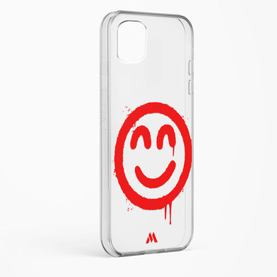 Painted Smiley Crystal Clear Transparent Case-(Samsung)