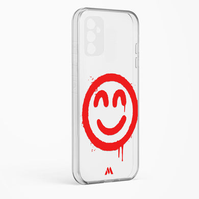 Painted Smiley Crystal Clear Transparent Case-(Samsung)