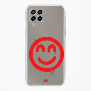 Painted Smiley Crystal Clear Transparent Case-(Samsung)