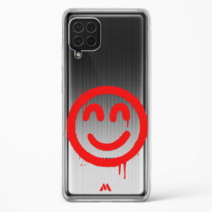 Painted Smiley Crystal Clear Transparent Case-(Samsung)