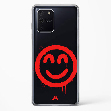 Painted Smiley Crystal Clear Transparent Case-(Samsung)