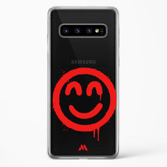 Painted Smiley Crystal Clear Transparent Case (Samsung)