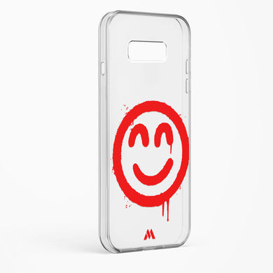 Painted Smiley Crystal Clear Transparent Case-(Samsung)