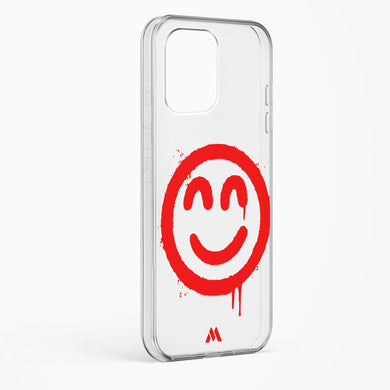 Painted Smiley Crystal Clear Transparent Case-(Samsung)