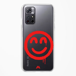 Painted Smiley Crystal Clear Transparent Case-(Xiaomi)