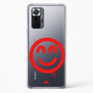 Painted Smiley Crystal Clear Transparent Case-(Xiaomi)