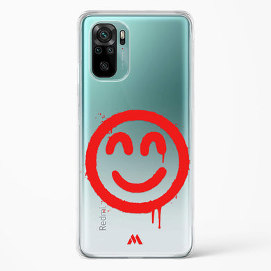 Painted Smiley Crystal Clear Transparent Case-(Xiaomi)