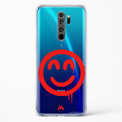 Painted Smiley Crystal Clear Transparent Case-(Xiaomi)