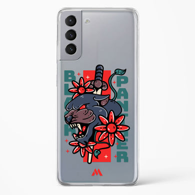 Panther Lily Crystal Clear Transparent Case-(Samsung)