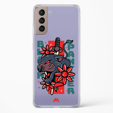 Panther Lily Crystal Clear Transparent Case-(Samsung)