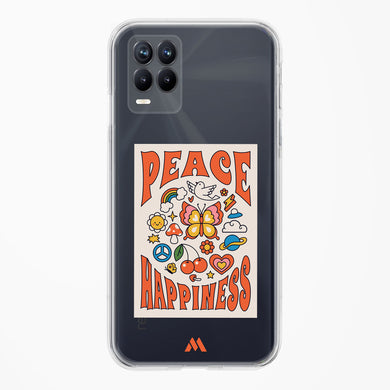 Peace And Happiness Crystal Clear Transparent Case-(Realme)