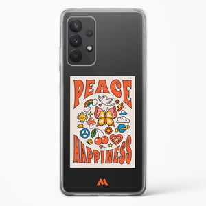 Peace And Happiness Crystal Clear Transparent Case-(Samsung)