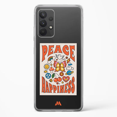 Peace And Happiness Crystal Clear Transparent Case-(Samsung)