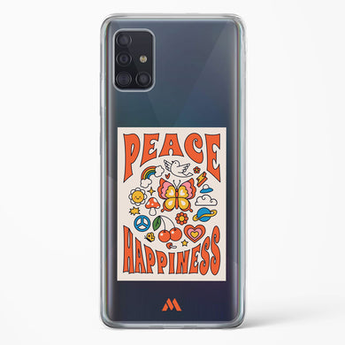 Peace And Happiness Crystal Clear Transparent Case-(Samsung)