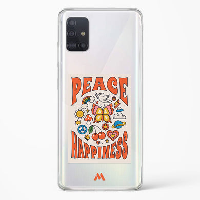 Peace And Happiness Crystal Clear Transparent Case-(Samsung)