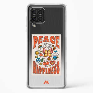 Peace And Happiness Crystal Clear Transparent Case-(Samsung)