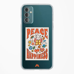 Peace And Happiness Crystal Clear Transparent Case-(Samsung)
