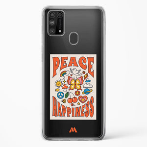 Peace And Happiness Crystal Clear Transparent Case-(Samsung)