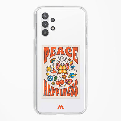 Peace And Happiness Crystal Clear Transparent Case (Samsung)