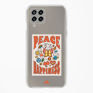 Peace And Happiness Crystal Clear Transparent Case-(Samsung)