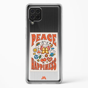 Peace And Happiness Crystal Clear Transparent Case-(Samsung)