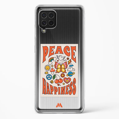 Peace And Happiness Crystal Clear Transparent Case-(Samsung)