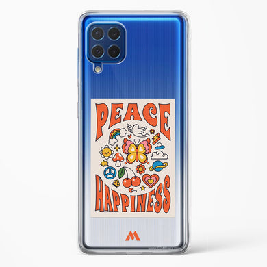 Peace And Happiness Crystal Clear Transparent Case-(Samsung)