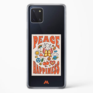 Peace And Happiness Crystal Clear Transparent Case-(Samsung)