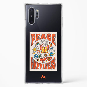 Peace And Happiness Crystal Clear Transparent Case-(Samsung)