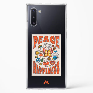 Peace And Happiness Crystal Clear Transparent Case-(Samsung)