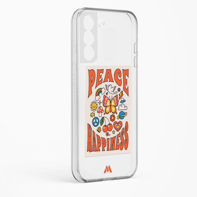Peace And Happiness Crystal Clear Transparent Case-(Samsung)