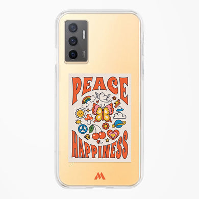 Peace And Happiness Crystal Clear Transparent Case (Vivo)