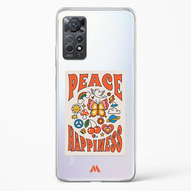 Peace And Happiness Crystal Clear Transparent Case (Xiaomi)