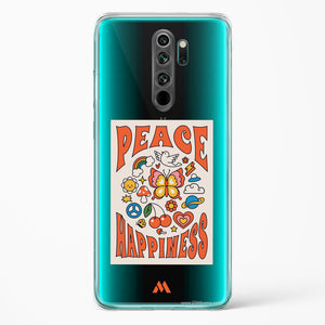 Peace And Happiness Crystal Clear Transparent Case-(Xiaomi)