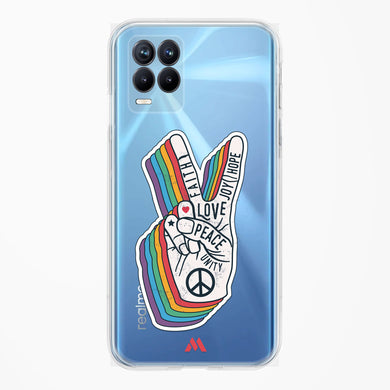 Peace Out Crystal Clear Transparent Case (Realme)