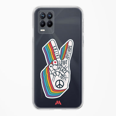 Peace Out Crystal Clear Transparent Case (Realme)