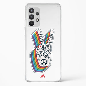 Peace Out Crystal Clear Transparent Case-(Samsung)