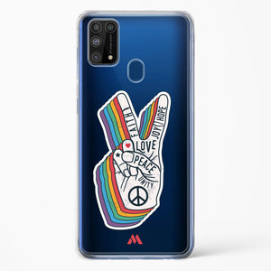 Peace Out Crystal Clear Transparent Case-(Samsung)