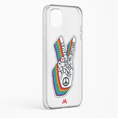 Peace Out Crystal Clear Transparent Case-(Samsung)