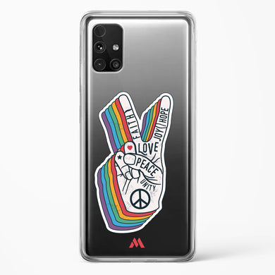 Peace Out Crystal Clear Transparent Case-(Samsung)