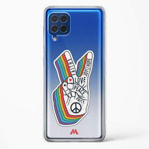 Peace Out Crystal Clear Transparent Case-(Samsung)