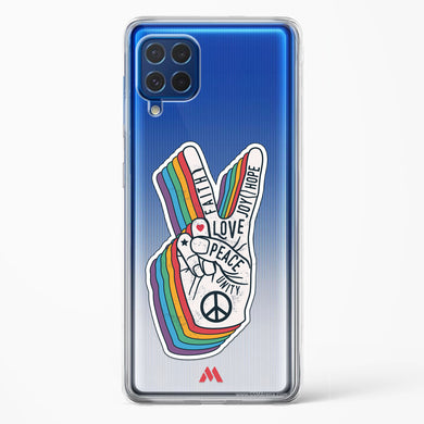 Peace Out Crystal Clear Transparent Case-(Samsung)