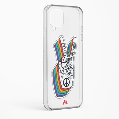 Peace Out Crystal Clear Transparent Case-(Samsung)