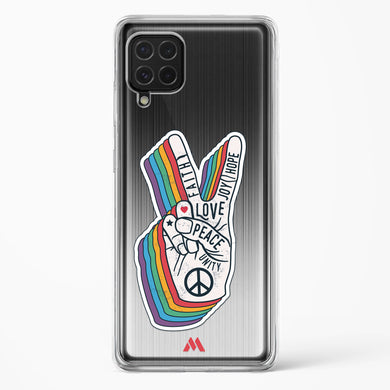 Peace Out Crystal Clear Transparent Case-(Samsung)